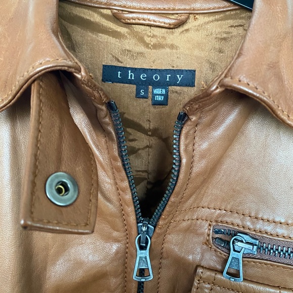 Theory | Trucker Style Leather Jacket LIKE NEW!! - Picture 4 of 8